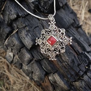 Y2K Ornate Gothic Style Necklace Pendant